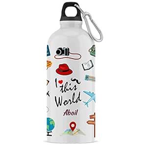 ARTBUG Customised Sipper/Water Bottle Aluminium 600 ML - Best Happy ...