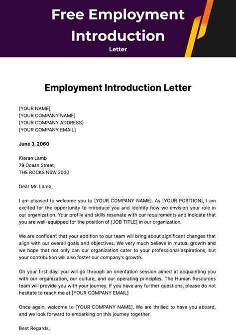 Image result for Letter of Introduction for Job