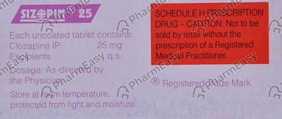 Sizopin 25 MG Tablet (10): Uses, Side Effects, Price & Dosage | PharmEasy