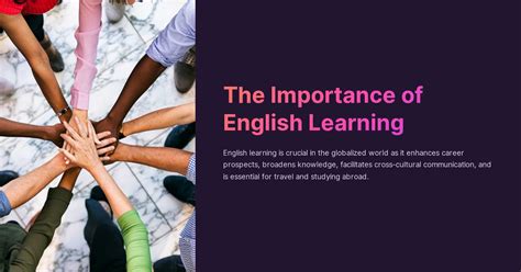 The Importance of English Learning