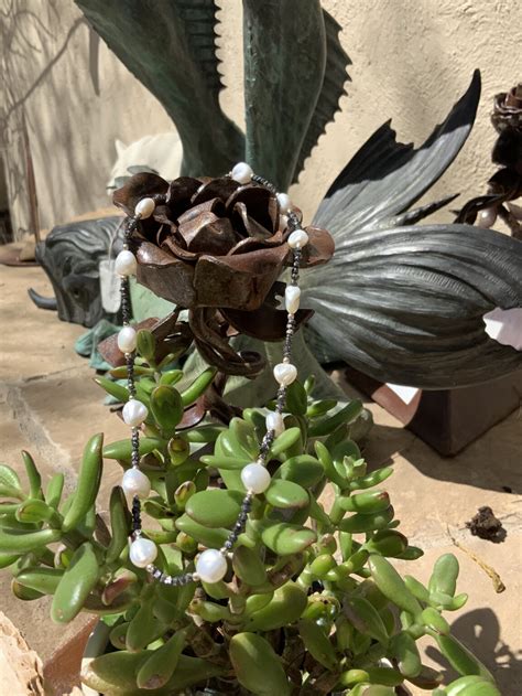 Keshi Pearl Rough Black Diamond Necklace – Santa Fe Marketplace – Shop ...