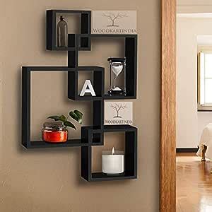 Woodkartindia Intersecting Wall Mount Shelf Wall Shelf Set of 4 ...