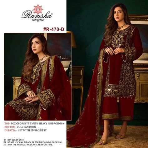 Ramsha R 470 Nx Fancy Heavy Designer Pakistani Suit Collection