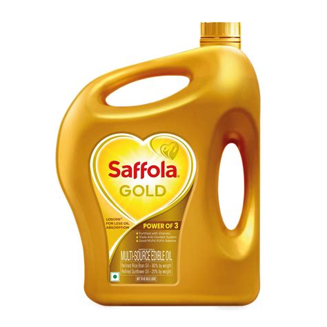 Saffola Gold Refined Cooking oil | Power of 3 - Balance of Good Fats ...