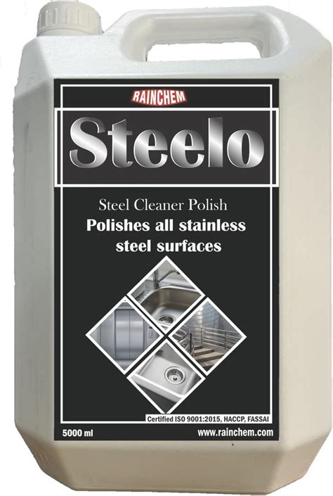 Rainchem Steelo Steel Cleaner Polish (5000 ml) : Amazon.in: Health ...
