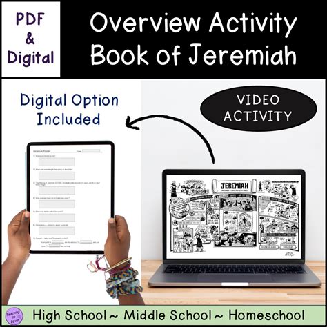 Summary of Book of Jeremiah Bible Overview Activity | Made By Teachers