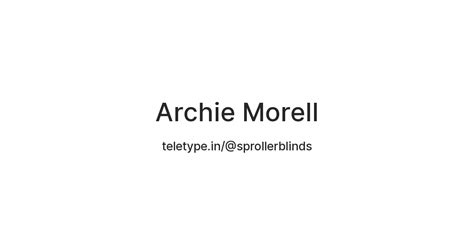 Archie Morell — Teletype
