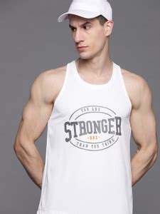 HRX by Hrithik Roshan Printed, Typography Men Round Neck White T-Shirt ...