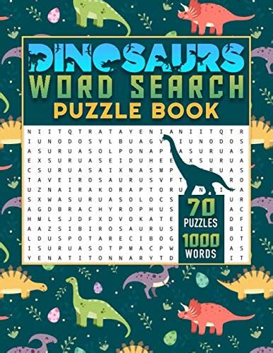 Buy Dinosaurs word search puzzle book: All your favorites dinosaurs ...