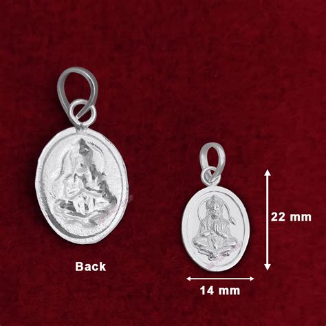 Bhakt Hanuman Pendant in Pure Silver & Pure Gold
