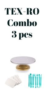 TEX-RO Cake Decorating and Icing Turntable/Serving Stand, Signature ...