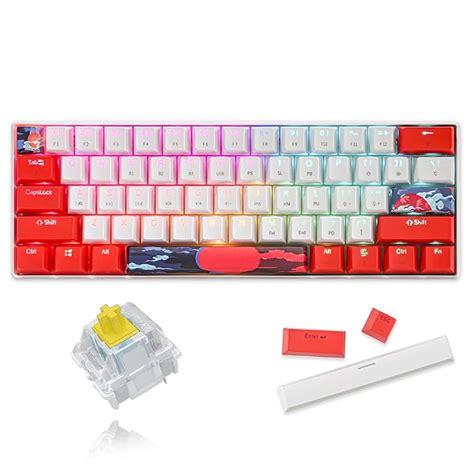 Buy SURMEN GT61 60% Mechanical Gaming Keyboard 60 Percent RGB Backlit ...