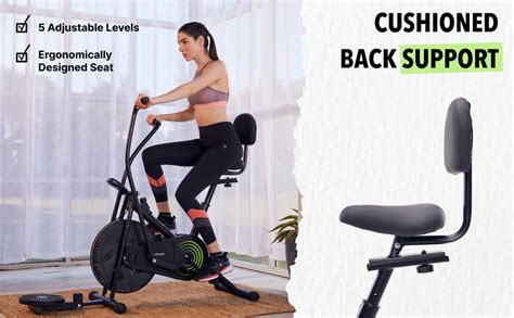 Buy Cultsport Ariana Airbike Exercise Cycle with Stationary Handle ...