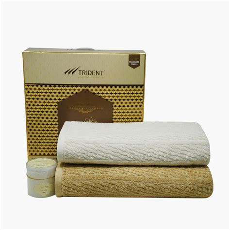 Buy TRIDENT Aroma Multicolour Textured Cotton Vanilla Fragrance Bath ...