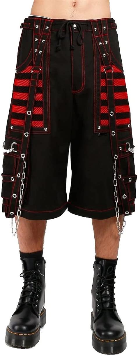 Buy Men Gothic Bondage Black & Pink Men Pant Alternative Punk Rock Emo ...