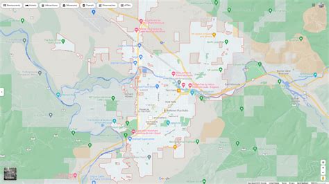 Missoula, Montana Map