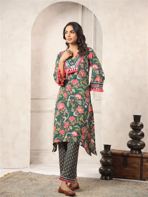Browse Exclusive Cotton Kurta Sets Online | Jaipur Morni