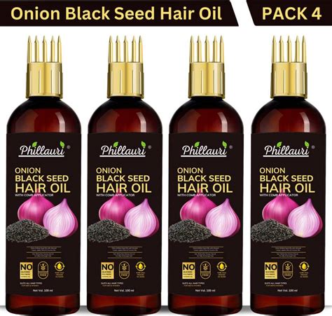 Phillauri Onion Oil for Hair Regrowth Aryuvedic Hair Oil 100ml (Pack of ...