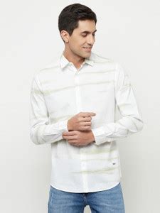 Blue Buddha Men Dyed/Ombre Casual Dark Green, White Shirt - Buy Blue ...