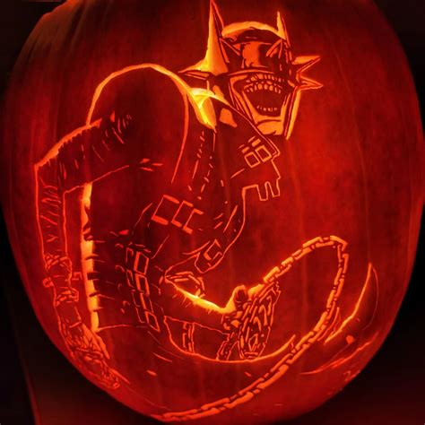 (OC) "The Batman Who Laughs" pumpkin carving I made : r/comicbooks