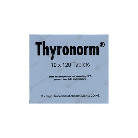 THYRONORM 25 MCG TABLET 120’S: Uses, Price, Side effects & Generic ...