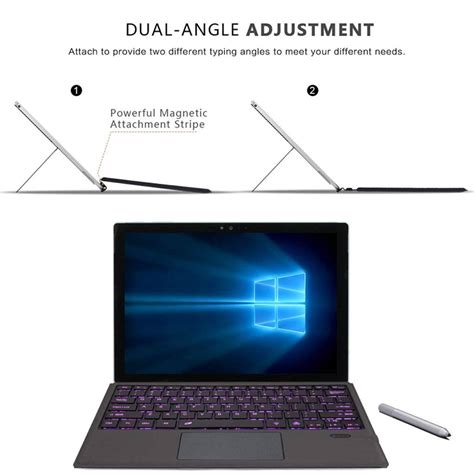 TECPHILE - Wireless Surface Pro Keyboard 3/4/5/6/7| Concept Kart