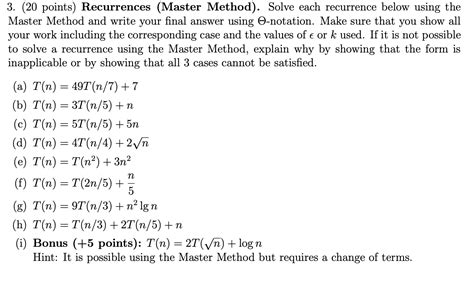 Recurrences the Substitution Method Recursion Tree Method Master Method 的图像结果