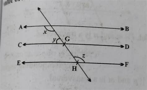 In the given figure if AB || CD , CD || EF and y:z=3:7,then find the ...