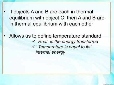 Thermal Equilibrium Definition