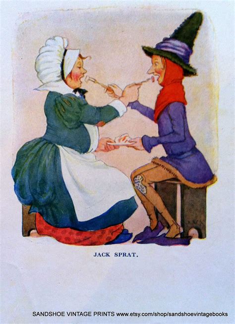 Jack Sprat - Nursery Rhyme, 1910s | Jack sprat, Nursery rhymes ...