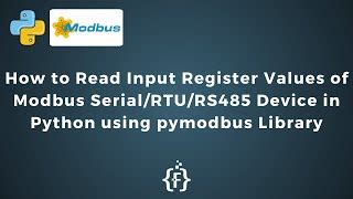 Pymodbus RTU Serial Example 的图像结果