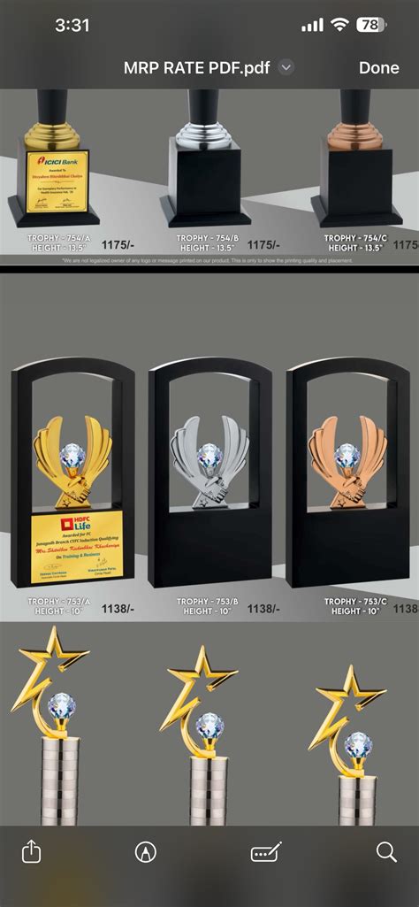 Glorious Trophies in Mumbai