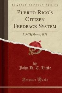 Puerto Rico's Citizen Feedback System: Buy Puerto Rico's Citizen ...