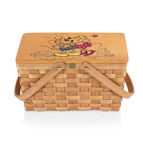 Disney's Mickey & Minnie Mouse Poppy Personal Cooler Picnic Basket by ...