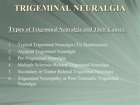 trigeminal neuralgia | PPTX