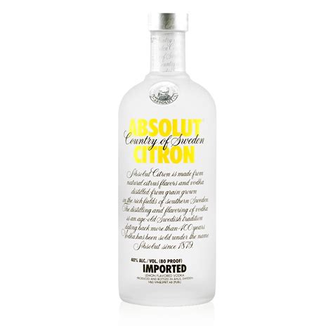 Absolut Citron Vodka 0.7L (40% Vol.) - Absolut - Vodka | Urban Drinks COM