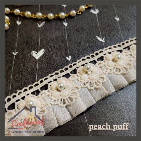 Frill Lace - Peach Puff – Crafteroof