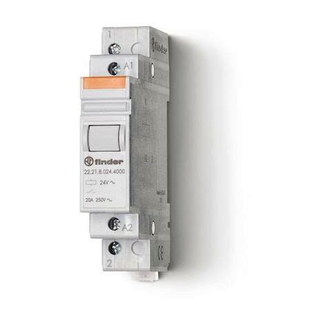 Relais modulaire 1NO 20A 230V AC, AgSnO2