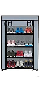 RAXON WORLD® Multipurpose Collapsible 4 layer Metal Shoe Stand, Shoe ...