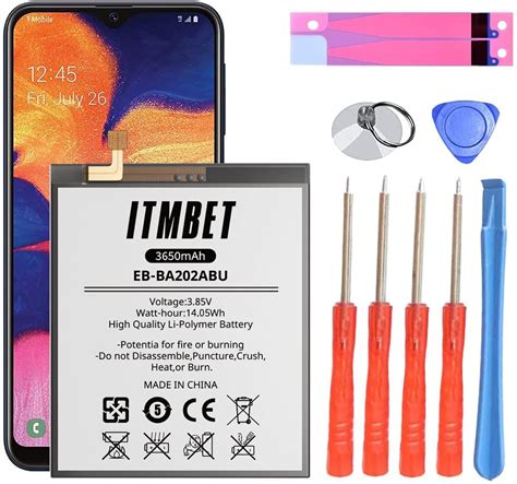 Buy Battery for Samsung Galaxy A10e, 3650mAh Upgraded 2023 New 0 Cycle ...