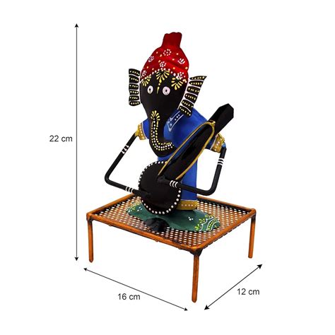 Ganesha Playing Sitar Figurine – Ritwikas