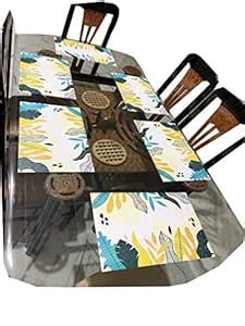 Buy LaVichitra Printed PVC Decorative Placemats Table Mats for Dining ...