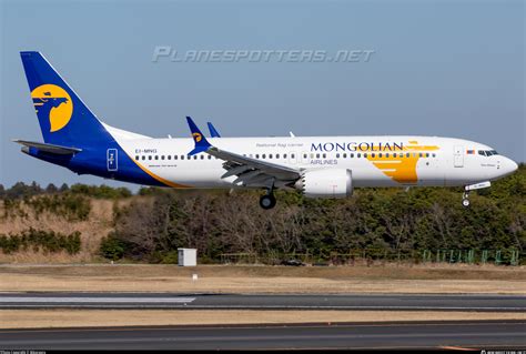 EI-MNG MIAT - Mongolian Airlines Boeing 737-8 MAX Photo by Māuruuru | ID 1408972 | Planespotters.net