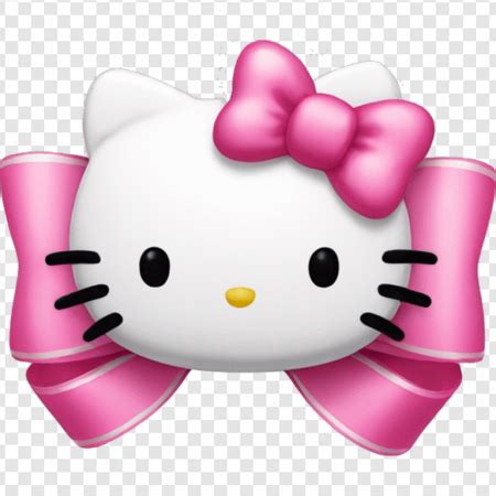 Pink Hello Kitty Bow PNG Transparent Images