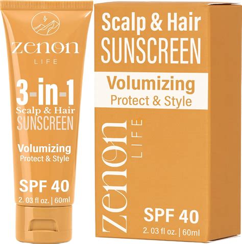 Amazon.com : ZenonLife 3-in-1 Scalp Sunscreen for Hair (SPF 40) Sun ...