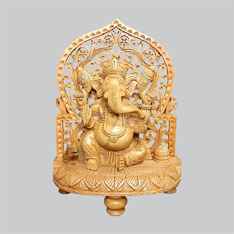 Shop for Exquisite Wooden Ganesha Idols - Buy Online Now! – The Bombay ...