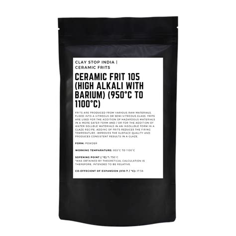 Ceramic Frit 105 (High Alkali with Barium) (950°C to 1100°C ...