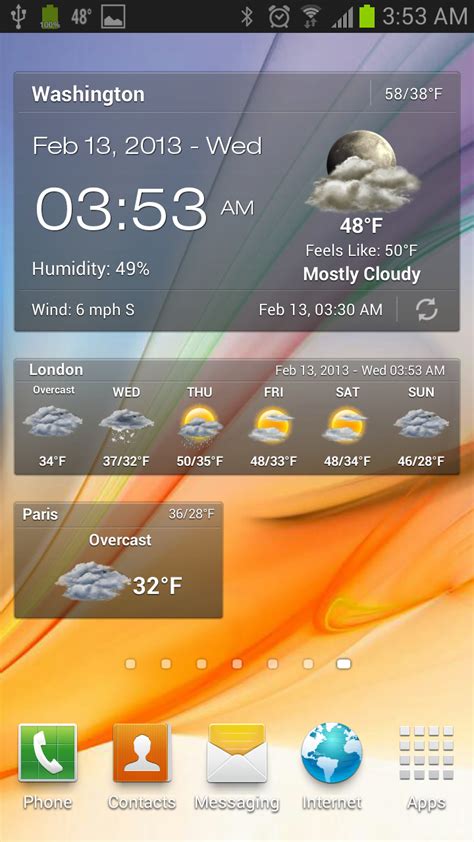 Rezultat imagine pentru Android Clock Weather Widget