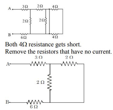 In the given circuit, the equivalent resistance between the terminal A ...