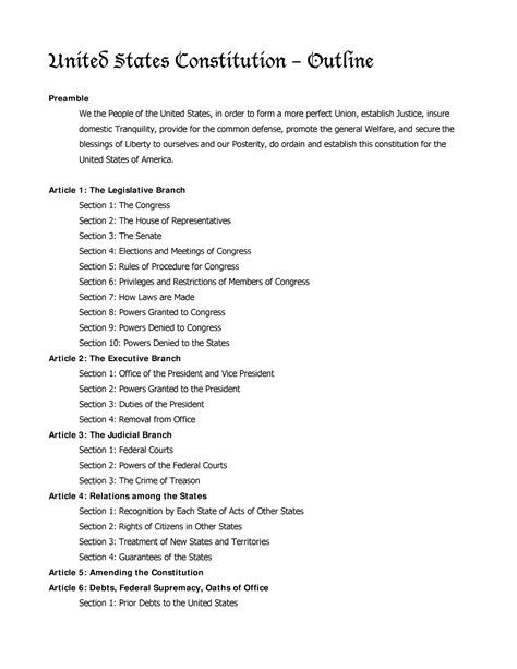 Free constitution outline worksheet, Download Free constitution outline worksheet png images ...